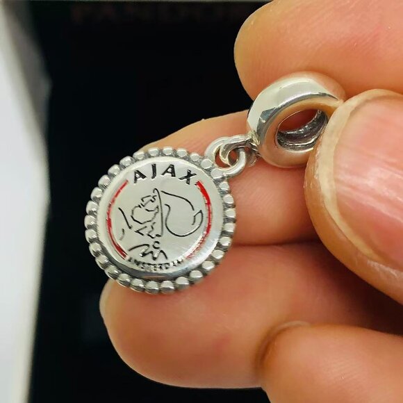 ✨🔥PANDORA AFC Ajax Football Club MLS Logo Dangle Soccer CHARM - Picture 2 of 4